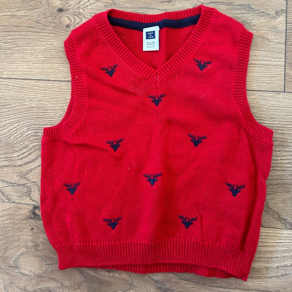 Janie and Jack Moosehead Sweater Vest